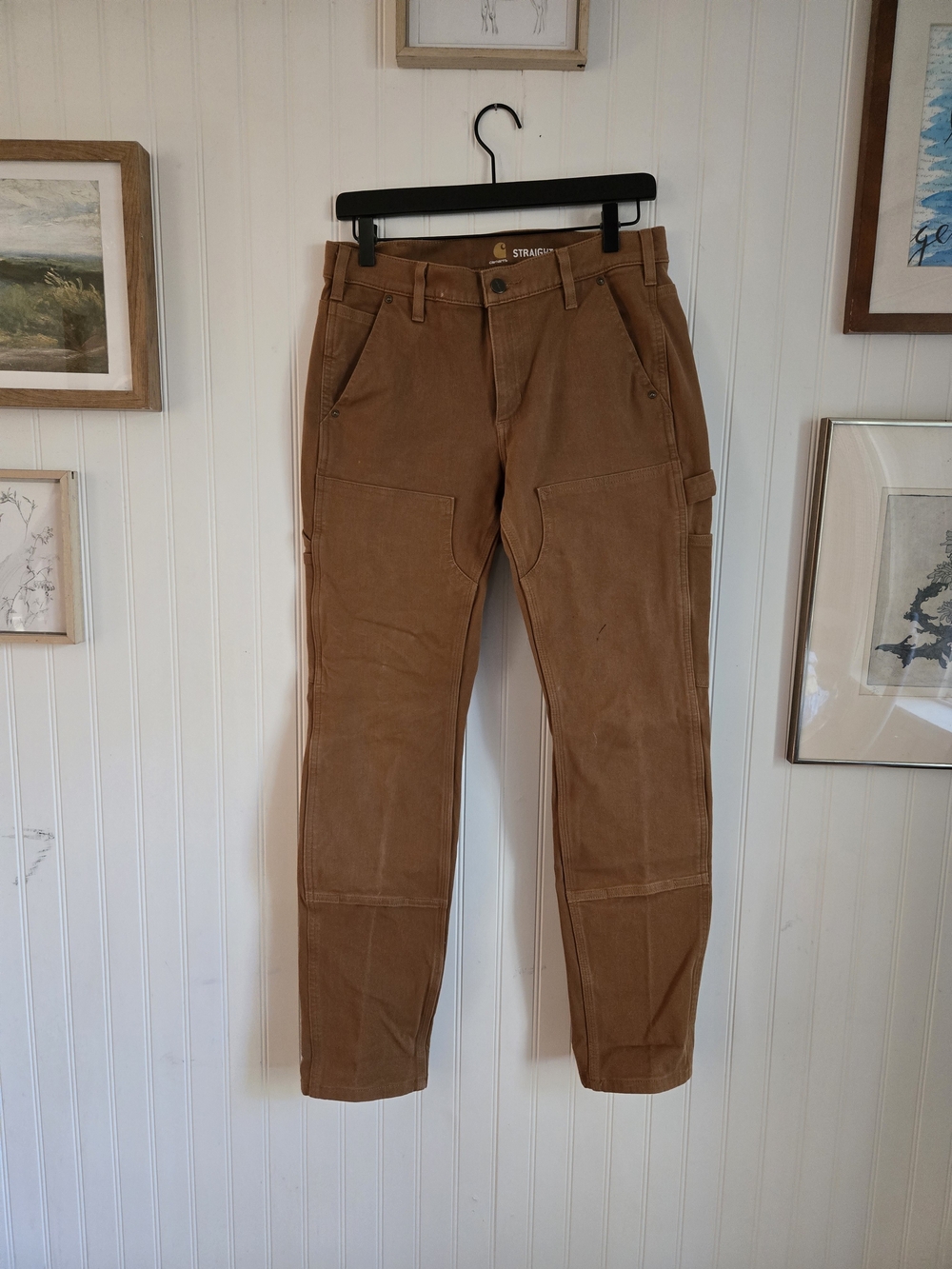 Carhartt Straight Leg Tall Length Classic Brown Work Pants